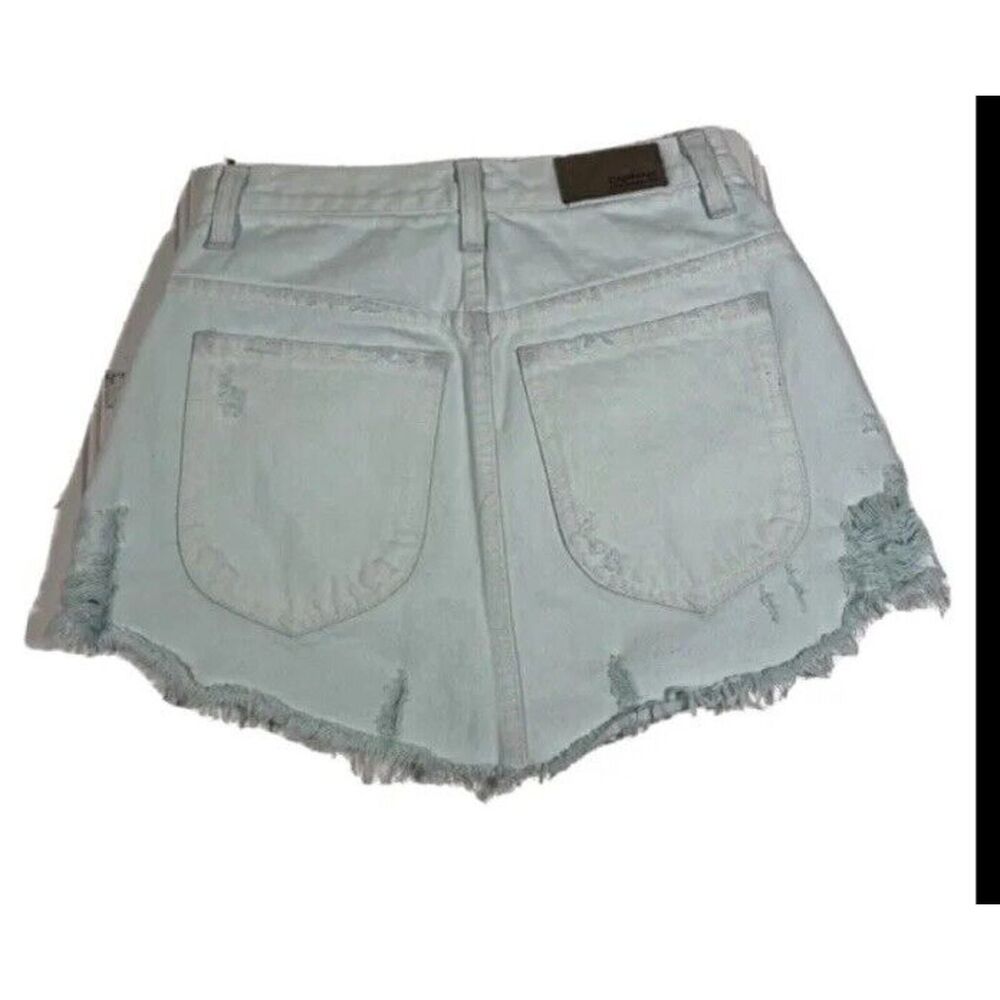 Carmar Women's‎ Los Angela’s Mini Skirt 26 Zipper Distressed 5 Pocket Blue